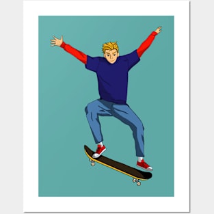 Skater Boy Posters and Art